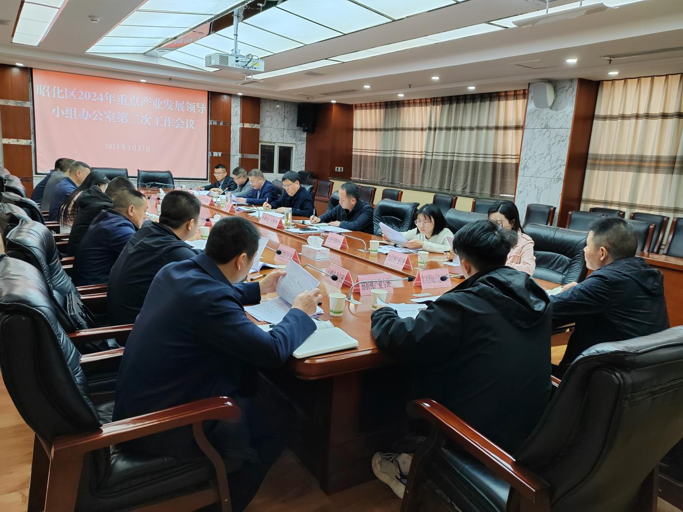 昭化区召开2024年重点产业发展领导小组办公室第二次工作会议